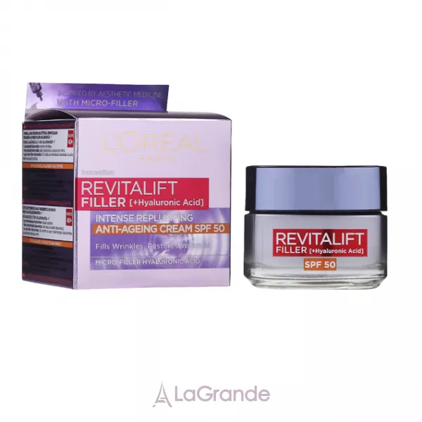 L'Oreal Paris Revitalift Filler Cream Antiage SPF50 ������� ���� ��� ������������ ���������� ������