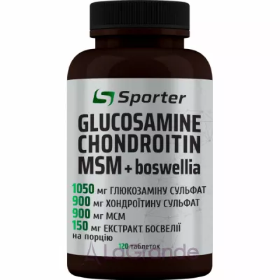 Sporter Glucosamine Chondritin MSM + Boswellia �������� ��� ������� 