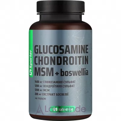 Sporter Glucosamine Chondritin MSM + Boswellia �������� ��� ������� 