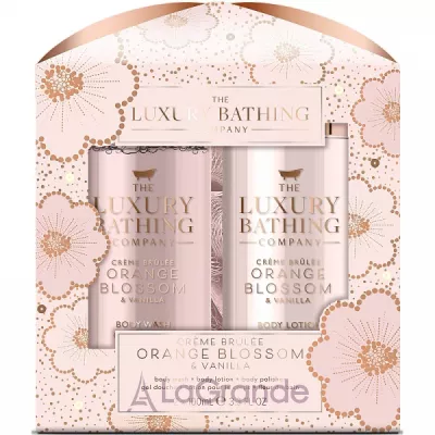 Grace Cole The Luxury Bathing Creme Brulee, Orange Blossom & Vanilla Glamorous Glow Set    