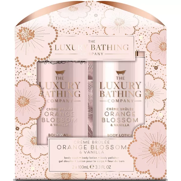 Grace Cole The Luxury Bathing Creme Brulee, Orange Blossom & Vanilla Glamorous Glow Set ���� ��� ����� 