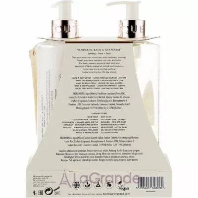 Grace Cole Boutique Mandarin Basil & Grapefruit Hand Care Duo    