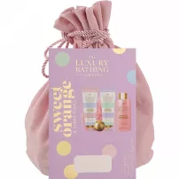 Grace Cole The Luxuty Bathing Sweet Orange & Ylang Ylang ����� "������� �������� � �����-�����" (b/cr/50ml + h/cr/50ml + bath/bomb/50g + sh/gel/100ml + sponge/1pc)