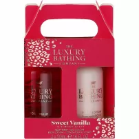 Grace Cole The Luxury Bathing Sweet Vanilla & Almond Glaze ����� ��� ���� "������� ������ � ���������� �������" (sh/gel/50ml + b/lot/50ml)