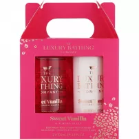 Grace Cole The Luxury Bathing Sweet Vanilla & Almond Glaze ����� ��� ���� "������� ������ � ���������� �������" (sh/gel/100ml + b/lot/100ml + sponge/1pc)