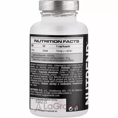 Nutrend Mineral Zinc 100% Chelate ĳ  