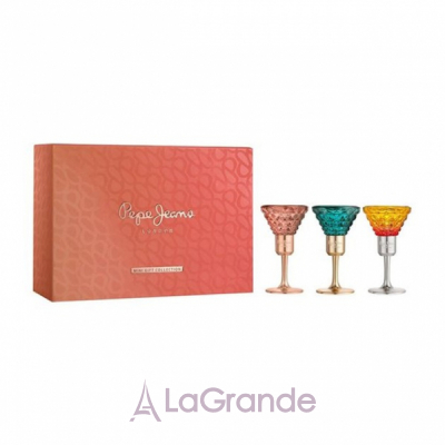 Pepe Jeans Pepe Jeans for Her Miniature Set  (  Pepe Jeans For Her Eau De Parfum 15  +   Pepe Jeans Cocktail Edition For Her Eau De Toilette 15  +   Pepe Jeans Celebrate For Her Eau De Parfum 15 )