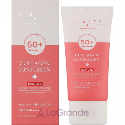 Jigott Signature Collagen Sunscreen SPF 50+ PA++++     SPF 50+ PA++++