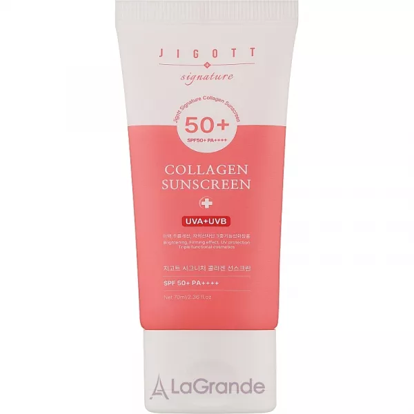 Jigott Signature Collagen Sunscreen SPF 50+ PA++++ ������������� ���� � ��������� SPF 50+ PA++++