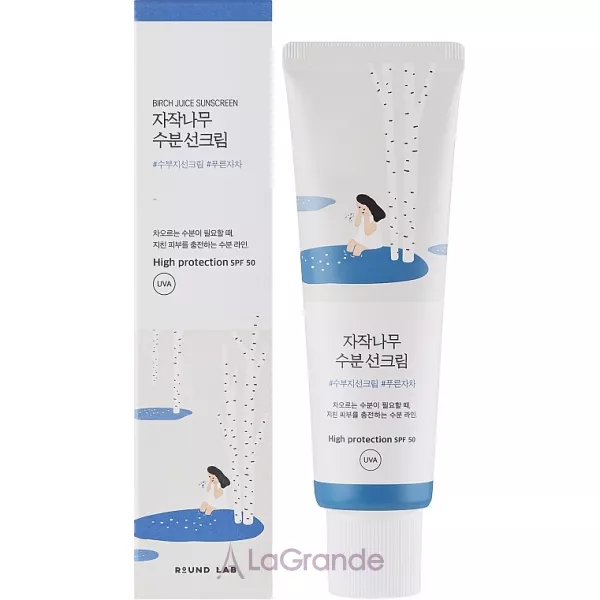 Round Lab Birch Juice Moisturizing Sunscreen SPF50+PA++++ �������������� ������������� ���� �� ��������� �����