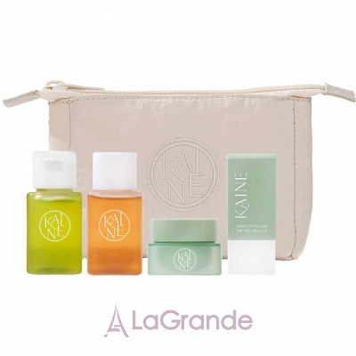 Kaine Travel Kit (cl/gel/30ml + toner/30ml + cr/10ml + sun/cr/10ml + bag)    (cl/gel/30ml + toner/30ml + cr/10ml + sun/cr/10ml + bag)