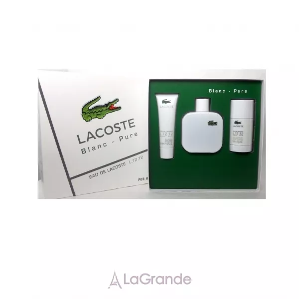 Lacoste Eau de Lacoste 12.12 Blanc Man ���� (�������� ���� 100 �� + ���� ��� ���� 50 �� + ����������-��� 75 ��)