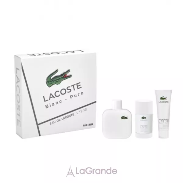 Lacoste Eau de Lacoste 12.12 Blanc Man ���� (�������� ���� 100 �� + ���� ��� ���� 50 �� + ����������-��� 75 ��)