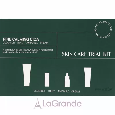 Round Lab Pine Calming Cica Trial Kit (foam/30ml + toner/20ml + serum/10ml + cr/20ml)       (foam/30ml + toner/20ml + serum/10ml + cr/20ml)