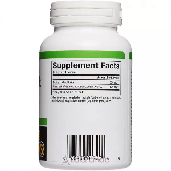 Natural Factors Betaine Hydrochloride 500 mg with Fenugreek ĳ������ ������� 