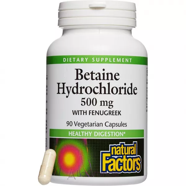 Natural Factors Betaine Hydrochloride 500 mg with Fenugreek ĳ������ ������� 