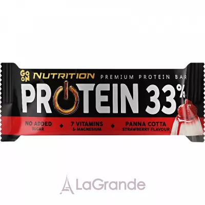 GoOn Protein Bar 33% Panna Cotta Strawberry   