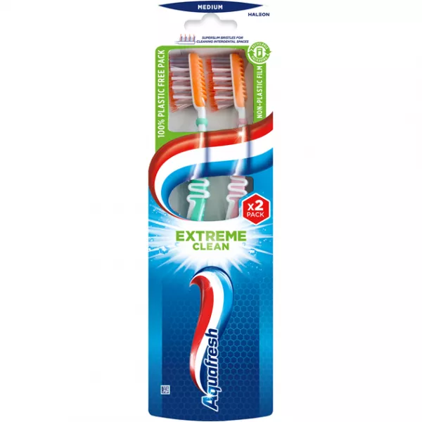 Aquafresh Extreme Clean Flex-Zone Toothbrush ����� ������ ����� ������� ��������� � Flex-Zone, �������+�������