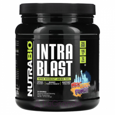 NutraBio Intra Blast Intra Workout Amino Fuel New York Punch       
