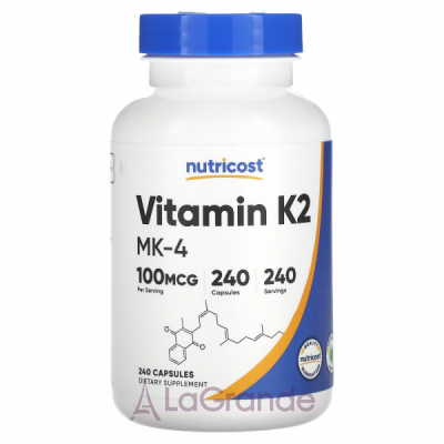 Nutricost Vitamin K2 MK-4 100 mcg   