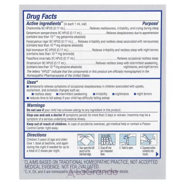 Boiron Kids Sleep Aid ���������� ���� ��� ���, ��� ���� �� 3 ����, ��� ����������