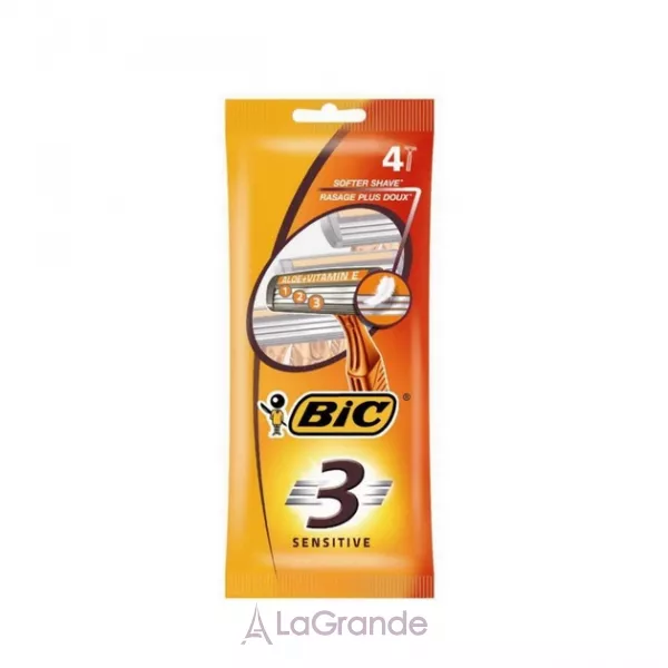 Bic 3 Sensitive ��������� ������ ��� ������ �������, 4 ��.