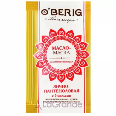 O'Berig Egg-Panthenol Hair Mask 5 Oils - 