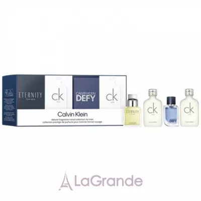 Calvin Klein Men Mini Set ����� (��������� ���� CK One 2x10 �� + ��������� Eternity For Men 10 �� + ��������� ���� Defy 5 ��)