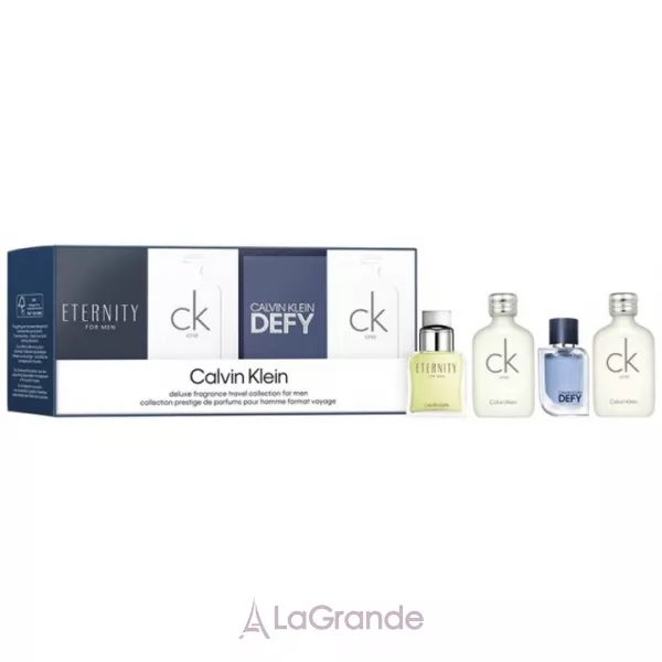 Calvin Klein Men Mini Set ����� (��������� ���� CK One 2x10 �� + ��������� Eternity For Men 10 �� + ��������� ���� Defy 5 ��)