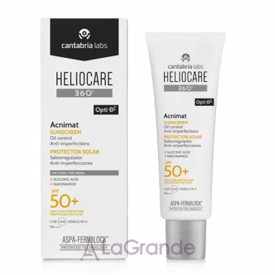 Cantabria Labs Heliocare 360 Acnimat SPF50+         SPF50+
