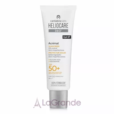Cantabria Labs Heliocare 360 Acnimat SPF50+         SPF50+