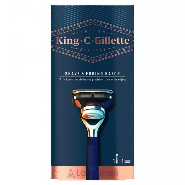 Gillette King C. Shave & Edging Razor ������ � 1 ������ ������� ��� ����������