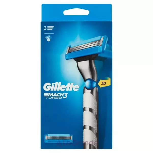 Gillette Mach3 Turbo ������ ��� ������ �������� � 2 ������� �����������
