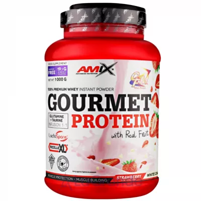 Amix Gourmet Protein Strawberry-White Choco  