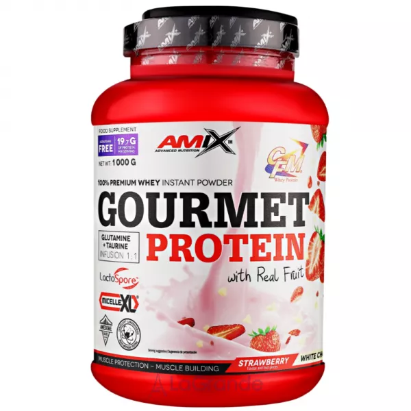 Amix Gourmet Protein Strawberry-White Choco ������� 
