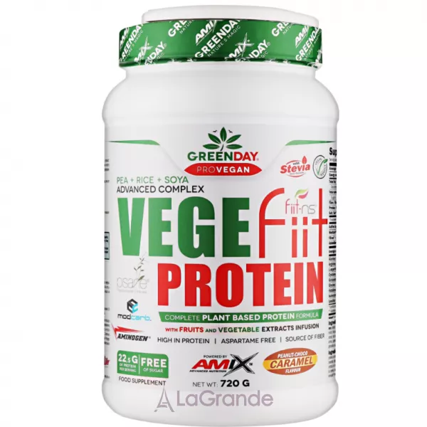 Amix GreenDay Vege-Fiit Protein Peanut Choco Caramel ��������� ������� 