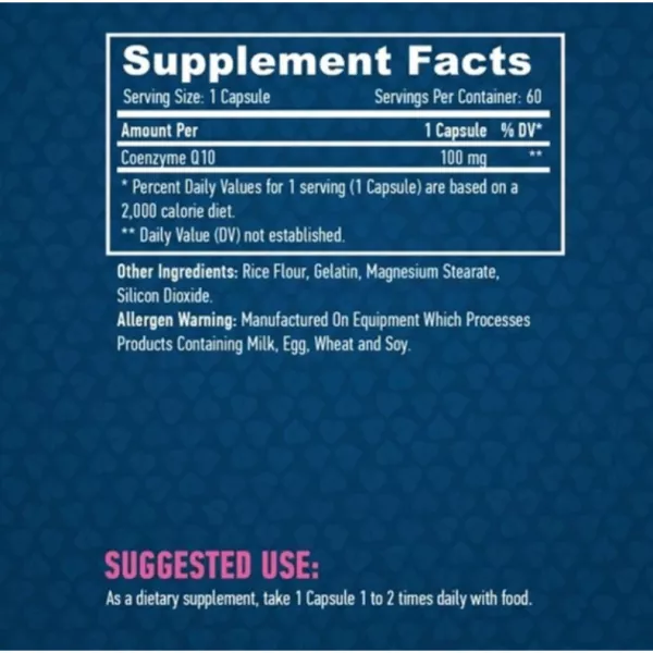 Haya Labs High Potency Co-Q10 100 mg ĳ������ ������� 