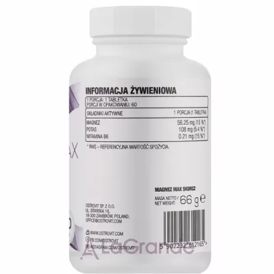 OstroVit Magnez Max Skurcz   