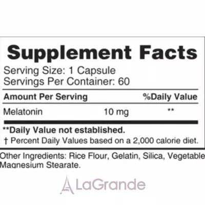 Earth's Creation Melatonin 10 mg    10 