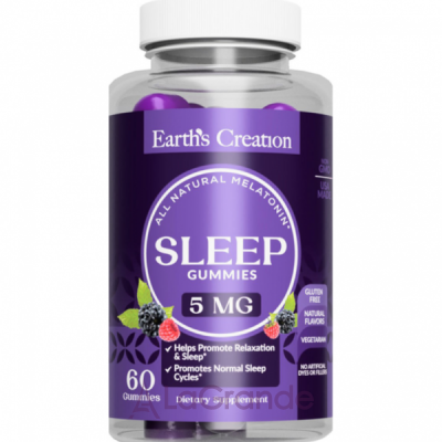 Earth's Creation Melatonin Melatonin 5 mg SLEEP    5    