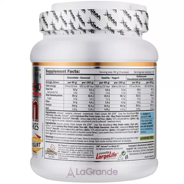 Amix Mr.Poppers High Protein Quick Pancakes Vanilla Yogurt ���������� ������� �������� 