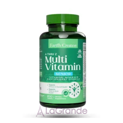 Earth's Creation Multivitamin Century (A thru Z) Senior - 