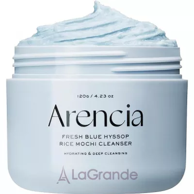 Arencia Fresh Blue Hyssop Rice Mochi Cleanser       