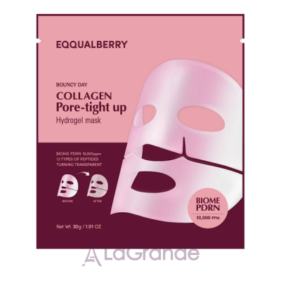 Eqqualberry Collagen Pore-Tight Up Hydrogel Mask     
