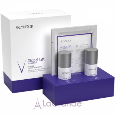 Skeyndor Global Lift V-Shape Lifting (serum/30ml + cr/30ml + mask/2pcs)     (/30  /30  /2 )