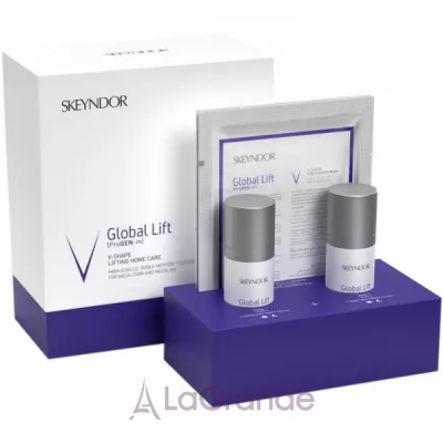 Skeyndor Global Lift V-Shape Lifting (serum/30ml + cr/30ml + mask/2pcs)     (/30  /30  /2 )
