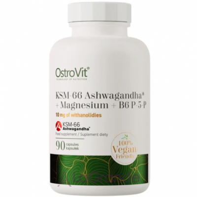 OstroVit KSM-66 Ashwagandha + Magnesium + B6 P-5-P    +  + ³ 6