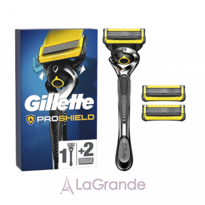 Gillette Proshield Razor + 3 Replacement Cassettes    3  , 