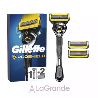 Gillette Proshield Razor + 3 Replacement Cassettes    3  , 