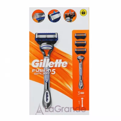 Gillette Fusion 5 Sport + 3 Replacement Cassettes   3  , 